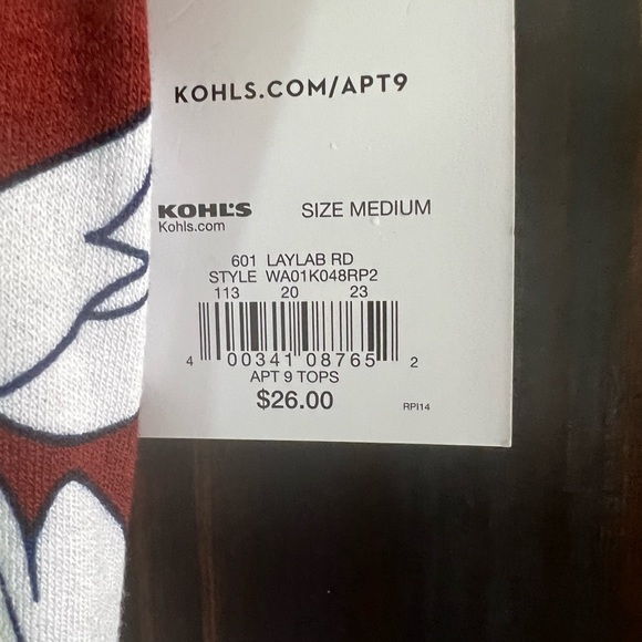 Women’s APT 9 Brand top floral multi color Medium NWT - Picture 3 of 4